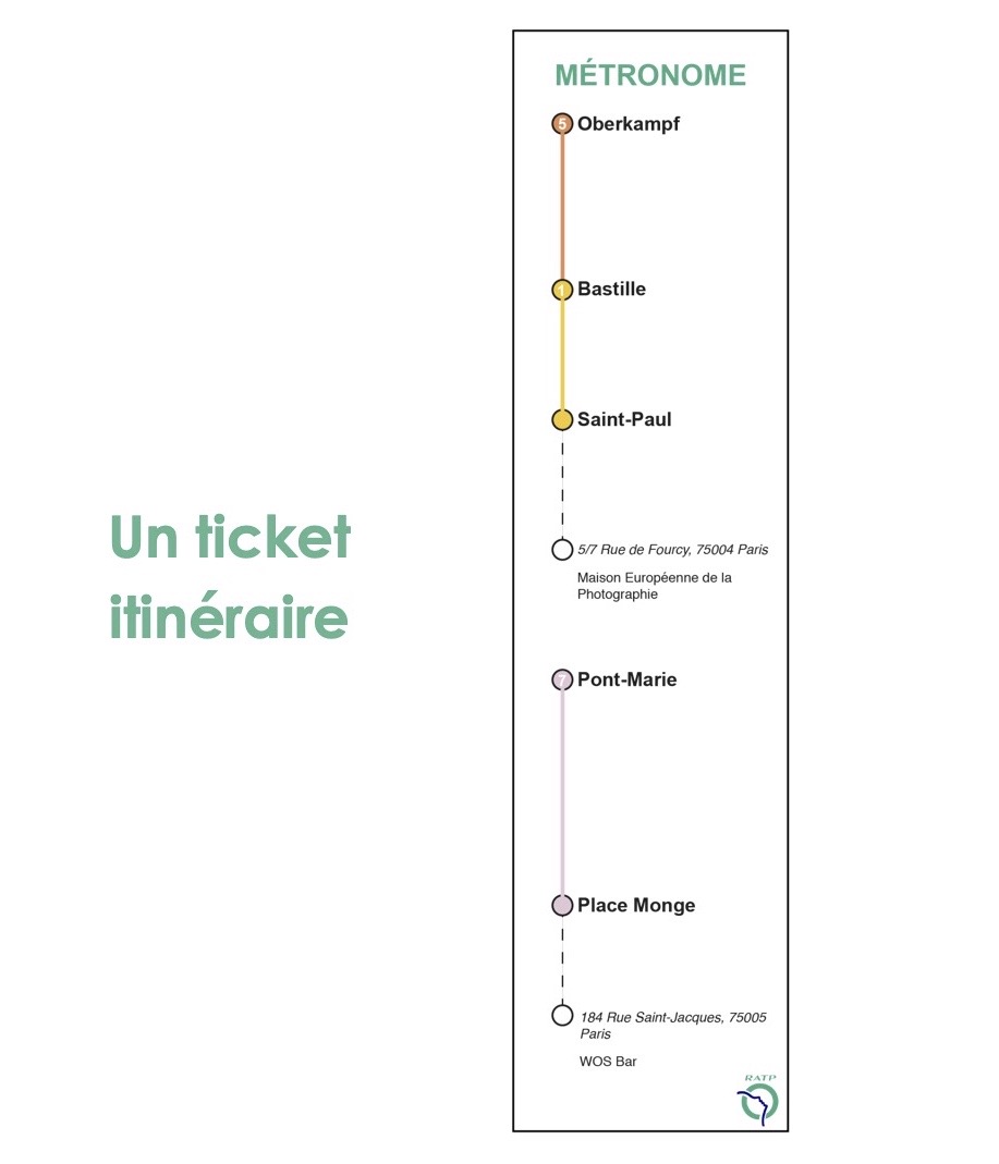 The printed ticket